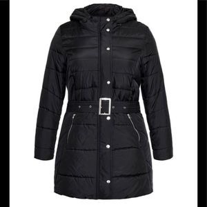 Longline Puffer Jacket— size 20 (City Chic Lrg)